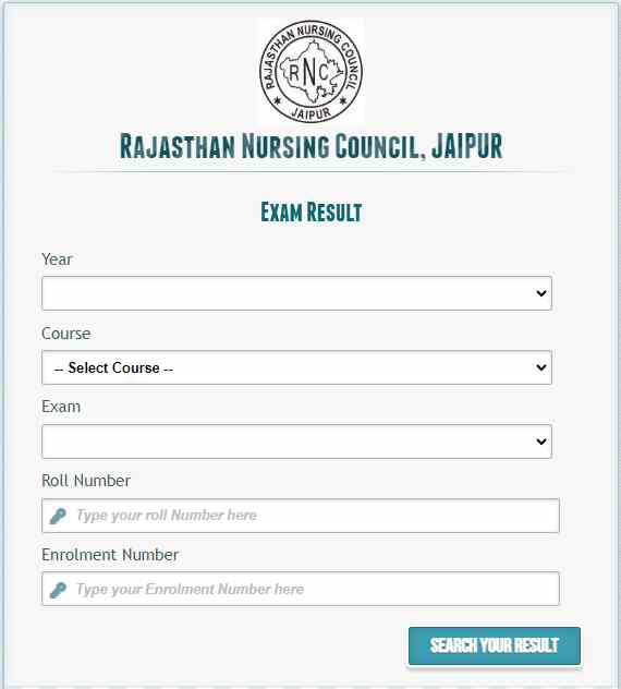 Rajasthan GNM Nursing Result