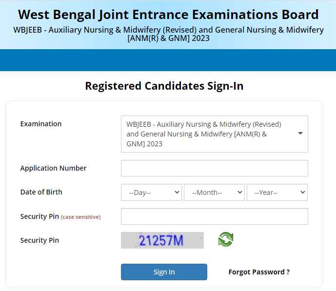 WB ANM GNM Result