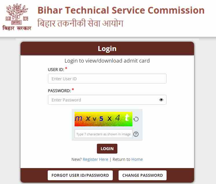 BTSC Bihar Driver Admit Card 2023