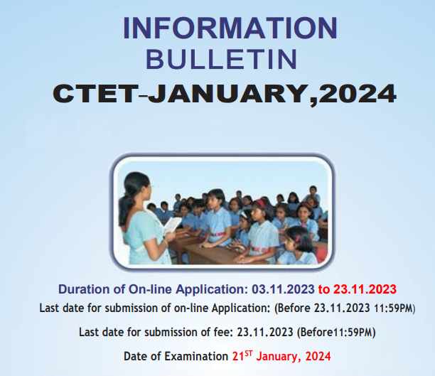 CTET Application Form 2023