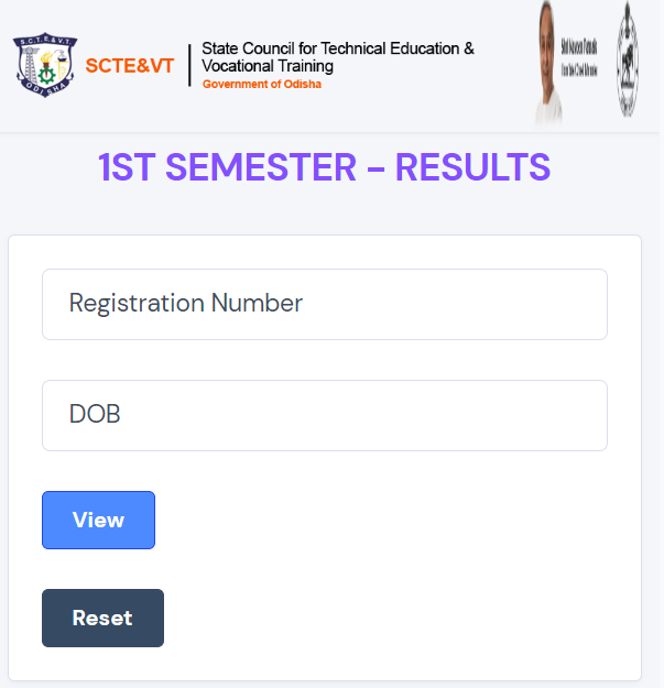 SCTEVT result 1st Semester 2024
